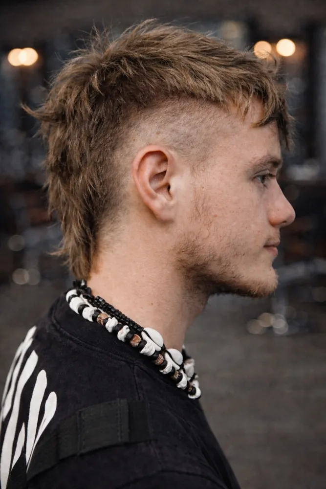 Corte Mullet Moderno finalizado com 10 Anos Matte